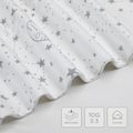 Bamboo Cotton Baby Wearable Sleeveless Zipper Sleeping Bag Constellation Pattern Anti-fright and Anti-kick Blue image 1