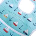 Baby Bib with Food Catcher Pocket Waterproof Soft Cozy Bibs for 6-24M Color-A image 3