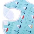 Baby Bib with Food Catcher Pocket Waterproof Soft Cozy Bibs for 6-24M Color-A image 4