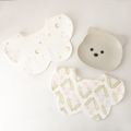 2-pack Baby Petal Shape Bibs Snap Double-layer Soft Absorbent Drool Bibs Teething Bib Color-A image 1