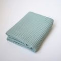 100% Cotton Baby Waffle Blankets Soft Breathable Comfortable Swaddling Receiving Sleep Blankets Green image 1