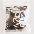 100-pack Solid Soft Elastic Hair Ties for Girls Coffee image 2