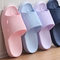 Bathroom Non-slip Slippers Fashion Thick Sole Soft EVA Indoor Slide Sandals Casual Beach Unisex Platform Men Women Home Shoes Pink