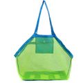 Mesh Beach Tote Bag Away from Sand and Water Foldable Beach Toy Bag Organizer Green