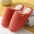 Letter Labels Fleece Lined Slippers House Indoor Cozy Comfy Slipper Red image 2