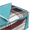 1-pack/3-pack Foldable Dustproof Storage Box Non-woven Fabric Washable Storage Box Turquoise image 3