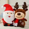Christmas Santa Claus Doll Elk Doll Plush Toy Christmas Decoration Christmas Present Red