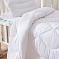 Baby Quilt Soft Comfortable Silk Wadding Quilt Home Bed Quilt Baby Kids Bedding Baby Quilt for All Seasons White
