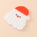 Christmas Santa Claus Rainbow Sensory Toys Stress Relief Toy Kids Silicone Play Educational Toy Red