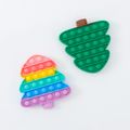 Pine Tree Rainbow Sensory Toys Stress Relief Toy Kids Silicone Play Educational Toy Dark Green