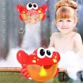 Baby Bath Bubble Crab Toy Bathtub Bubble Toy Bubble Maker with Nursery Rhyme Baby Kids Happy Bath Time Red image 3