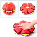 Magic UFO Decompression Flying Saucer Ball Deformation UFO Flat Magic Ball Parent-Child Interactive Toy Outdoor Yard Beach Game Red image 5
