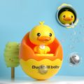 Creative Cartoon Animal Tumbler Toys Amphibious Baby Bath Toys Bathtub Shower Pool Toys Green