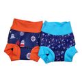 Baby Swimming Trunks Reusable Swim Diapers Soft Breathable Cartoon Baby Swimming Pants Red