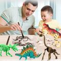 Dinosaur 3D Fossil Dig Excavation Kits Dig Up Dinosaurs Skeleton Set DIY Model Educational Toys Color-A