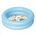 Inflatable Kiddie Swimming Pool Paddling Pool Water Pool 2 Rings Inflatable Baby Ball Pit Pool (Random Color) Multi-color