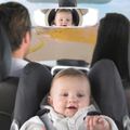 Cute Baby Rear Facing Mirrors Reverse Installation Car Interior Rear View Mirror Safety Car Back Seat View Mirror Light Grey