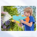 Kids Pull-out Water Guns Rainbow Spray 3 Modes Squirt Gun Adjustable Nozzle for Summer Swimming Pool Beach Outdoor Games Turquoise image 5