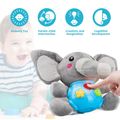 Baby Plush Toy Soothing Sound Machine Stuffed Animal Elephant Slumber Buddies Sleep Aid for Babies Kids Grey