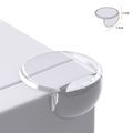 16 Pack Clear Spherical Corner Protector Baby Protectors Guards Furniture Corner Guard Edge Safety Proof Bumpers White