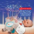 Baby Sleep Soother Plush Toy Sound Machine Projector Night Light Stuffed Animal Slumber Buddies Sleep Aid for Babies Kids Grey image 2