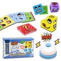 Face Change Rubiks Cube Game Matching Block Puzzles Game Puzzles Building Cubes Toy with Bell Multi-color