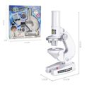 Kids Microscope HD 100x, 200x, 450x Magnification Science Microscope Kit Science Educational Toys Children Early Education White image 1