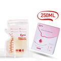 30-pack 250ML Disposable Breast Milk Storage Bags with Easy Pour Spout Hygienically Pre-Sealed Self Standing Bag White image 1