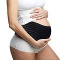 Maternity Belly Band Pregnancy Belly Support Band for Abdomen Pelvic Waist Back Pain Adjustable Maternity Belt Black