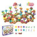 Brinquedo de arranjo de flores para crianças diy série de jardim de sonho criativo montagem de brinquedos educativos Multicolorido image 1