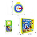 Kids Time Cognition Clock Puzzle Educational Cards Clock Toys Help Kids Practice Time Good Habits Develop Yellow image 5