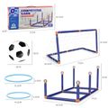 2-in-1 Soccer Goal Toss Ring Toy Competitive Game Soccer Ball Throwing Ring Toys for Outdoor Indoor Blue image 5