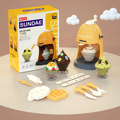 Sundae Play Kit Color Mud Toys DIY Ice Cream Maker Kitchen Machine Pretend Play Toys Yellow image 1