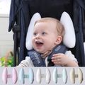 Almofada de segurança ajustável para apoio de pescoço de bebê para carrinho de bebê Cor-C