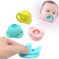 3-pack Food Grade Silicone Retractable Pacifier Portable Baby Appease Dust-Proof Pacifier with Box Multi-color image 1