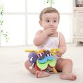 Cute Bee Plush Comfort Rattle Doll Baby Car Seat Stroller Hanging Rattles with Teether Multi-color image 4
