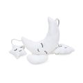 Baby Hanging Rattle Toys Clouds Moon Stars Plush Doll Stroller Crib Hanging Pendant Toy White image 3