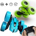 Remote Control Car 4WD 2.4Ghz Double Sided 360° Rotating 180° Tumbling with Headlights Kids Stunt Car Toy Color-A image 1