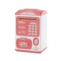 Kids Piggy Bank Electronic Mini ATM Savings Machine with Password & Fingerprint Unlocking Simulation & Music & Chinese-English Bilingual Switch Color-A image 1