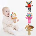 Baby Plush Rattle Toys Soft Comfort Stuffed Animal Hand Rattle Developmental Hand Grip Toy Color-A image 4