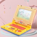 Educational Laptop for Kids Lights and Music Cartoon Learning Machine with Mouse Early Education Toys Color-A image 5