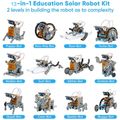 STEM 13-in-1 Education Solar Robot Toys DIY Building Science Experiment Kit Education Activities Toys Color-A image 4