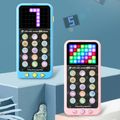 Emoji Phone Touch Screen LED Color Screen Mobile Phone Toy Early Education Machine Toddler Learning Toys Color-A image 1
