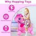Inflatable Bouncy Unicorn Kids Bouncy Hopper Ride On Toys with Pump Indoor Outdoor Activity Toys Gift Color-A image 2