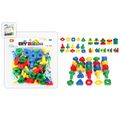 50pcs Toddler Plastic Building Blocks Puzzle Toy Color-A image 1