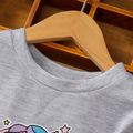Toddler Girl Unicorn Letter Print Schiffy Design Grey Sweatshirt Grey