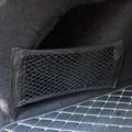 Automotive Storage Net Universal Mesh Cargo Net Wall Sticker Organizer Pouch Bag for Rear Seat Car Trunk Storage Black