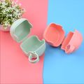 Pacifier Storage Box Container Portable Handbag Pouch Bag Pacifier Holder Case Protective Storage Container Dark Pink image 3