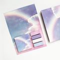 Sticky Notes Set Beautiful Scenery Sticky Notes Message Memo Pad Office Student School Stationery Supplies Pink