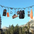 Campsite Storage Strap Hammock Straps with 19 Loops Hooks Camping Gear Camping Accessories for Hanging Outdoor Hammock Tent Clothesline Black image 3